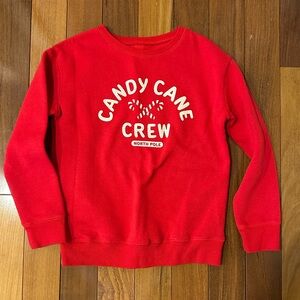 Jumping Beans Red Candy Cane Crew Sweatshirt